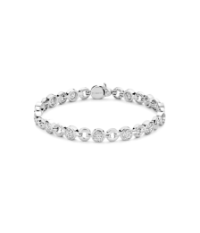 Bracciale TI SENTO 23054ZI in argento placcato platino con zirconi bianchi