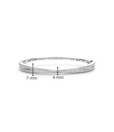 TI SENTO bracciale rigido 23072ZI donna placcato platino misura S Boschi Gioielli