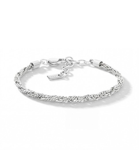 Comete bracciale uomo UBR1401 catena intrecciata acciaio collezione Chain Boschi Gioielli