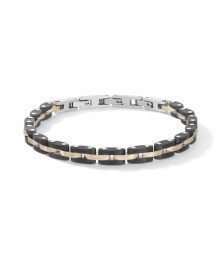 Comete bracciale uomo UBR1360 acciaio PVD nero e rosé collezione Costellation Boschi Gioielli