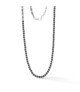 Comete girocollo uomo UGL776 acciaio onice nero ed ematite collezione District Boschi Gioielli