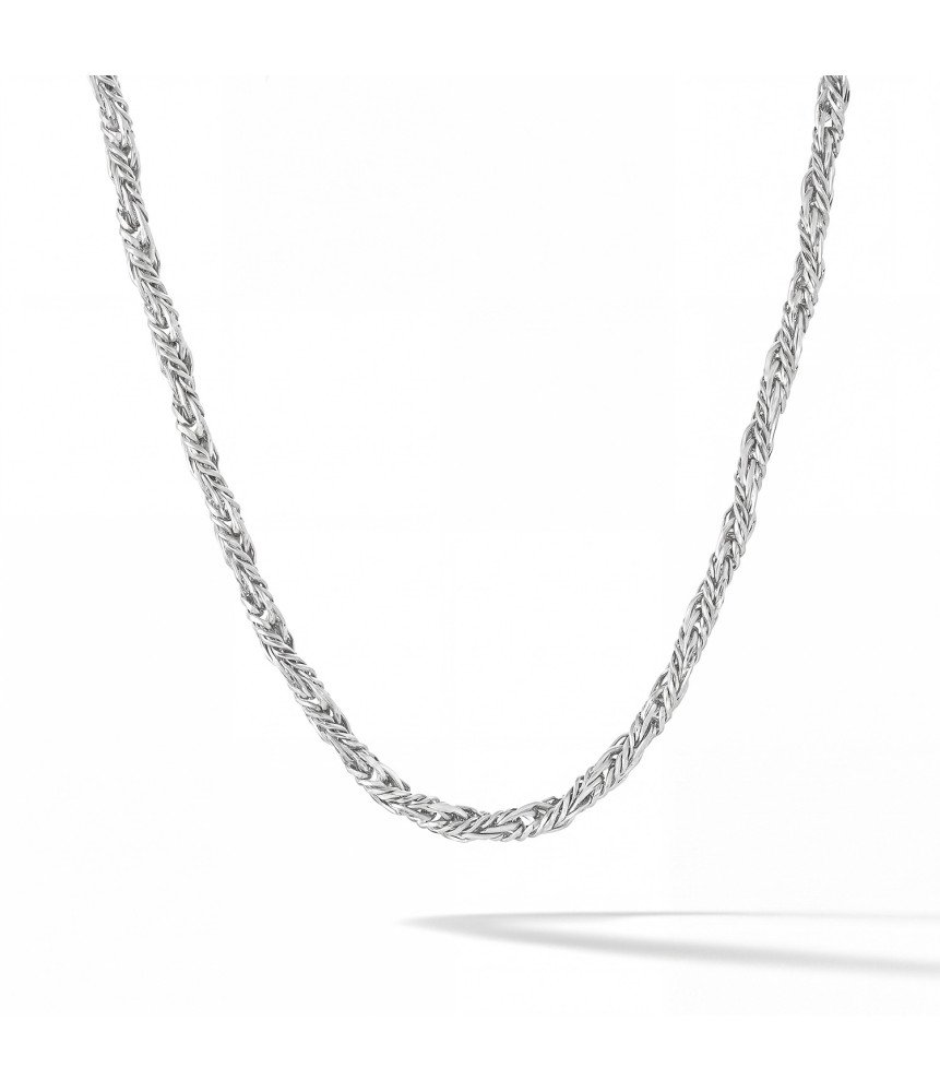Comete girocollo uomo UGL797 catena in acciaio collezione Chain 45 cm con allungo 5 cm Boschi Gioielli