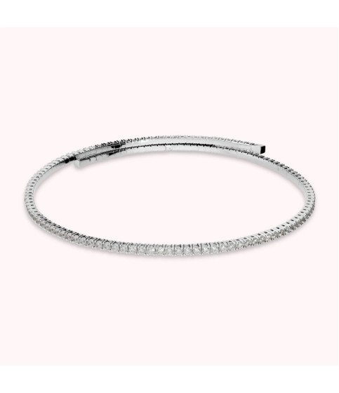 Bronzallure collana choker tennis memory E6073NBR.RH010310 donna cubic zirconia Boschi Gioielli