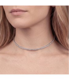 Bronzallure choker E6073NBR.RH010310 donna Golden Rosé placcato oro bianco 18kt Boschi Gioielli